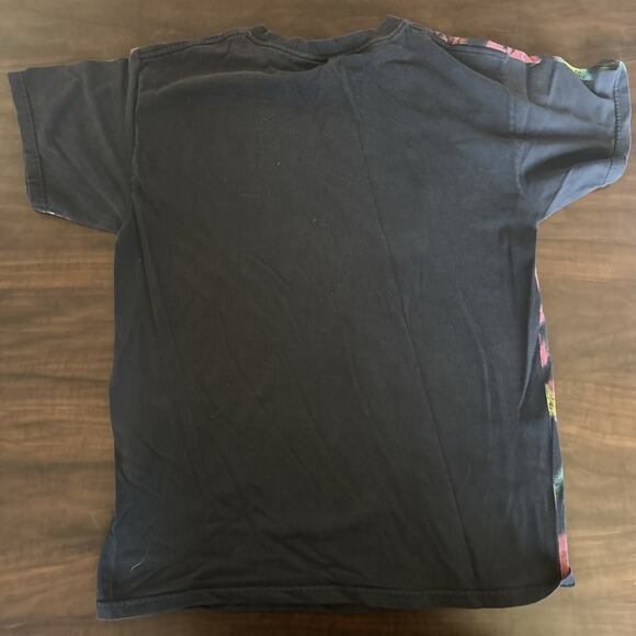 DOM Rasta Reggae Graphic Lion Wild Animal Art black Tie Dye Medium Shirt - Picture 3 of 3